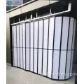 Прозрачна поликарбонатна плоча алуминиева сгъваема врата